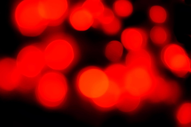 elegant abstract red bokeh defocused lights dots background - Photo, Image