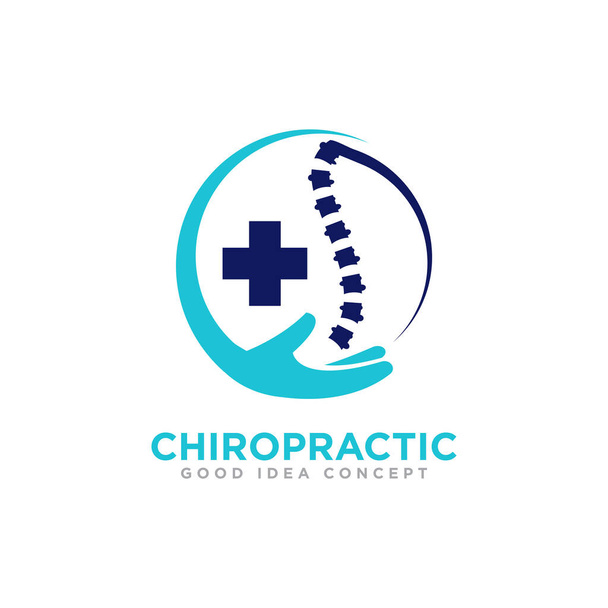Chiropraktyczny wektor projektowania logo - Wektor, obraz