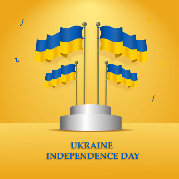 ukrajnai függetlenségi nap vektor illusztráció  - Vektor, kép