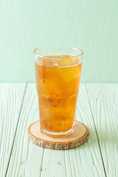 Delicious sweet drink tamarind juice and ice cube - healthy drink style - Φωτογραφία, εικόνα