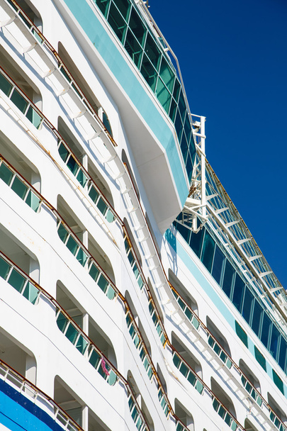 Decks on Curving Bulkhead of Cruise Ship - Foto, Imagen
