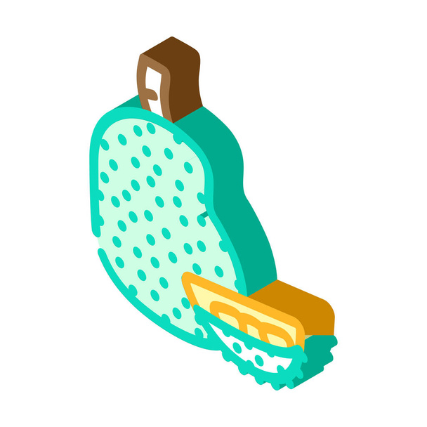 jackfruit fruit isometric icon vector illustration - Vector, Image