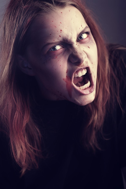 Mad possessed girl - Фото, зображення