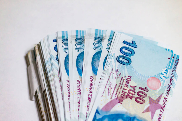 Turkish Lira, Turkish Money ( Turkish Turk Parasi Lira) - Foto, afbeelding