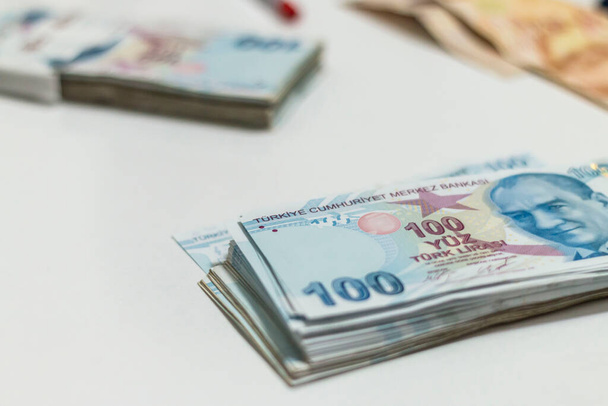 Lira turca, dinero turco ( Turco Turco Parasi Lira) - Foto, imagen