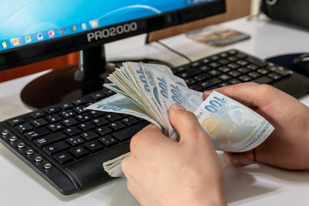 Lira turecka, tureckie pieniądze (Turkish Turk Parasi Lira) - Zdjęcie, obraz
