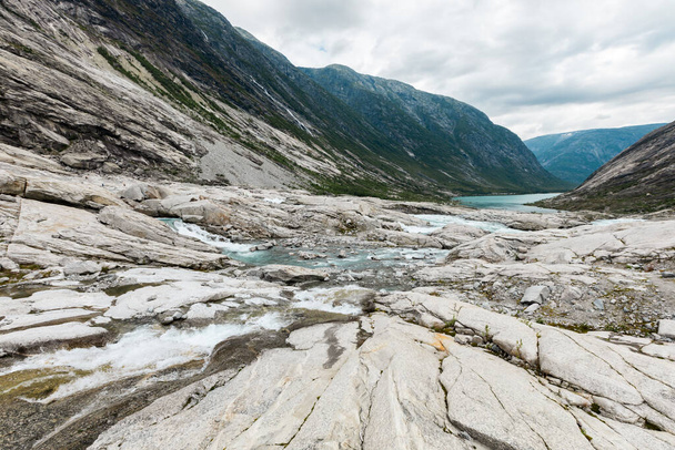 Felsoberfläche des Jostedal-Gletschers - Foto, Bild