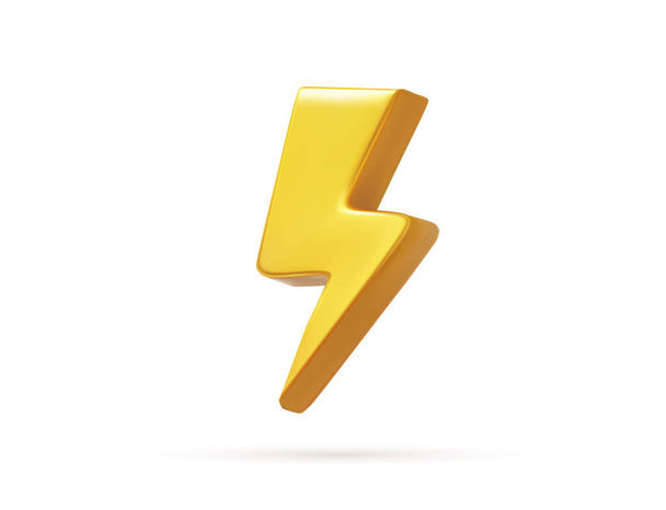 Vector realistic bolt lighting thunder emblem icon - Vektori, kuva