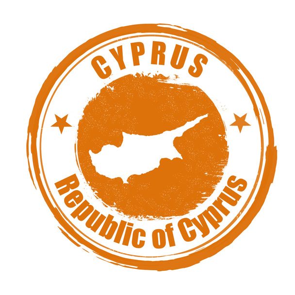 pieczęć Cypr - Wektor, obraz