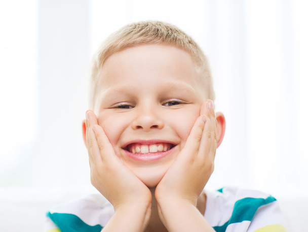smiling little student boy at home - Fotografie, Obrázek