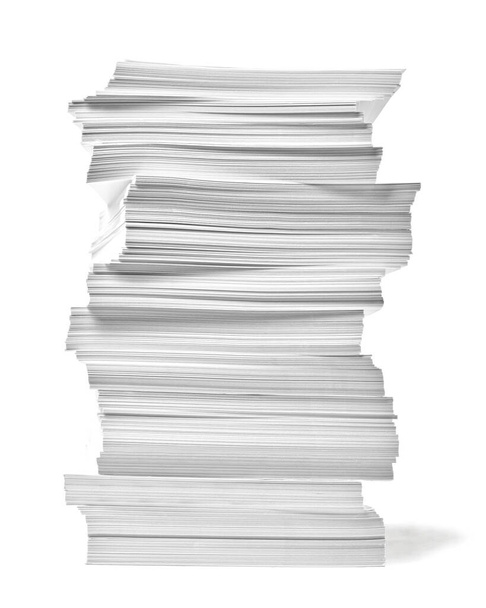 бумажные стопки офисные бумаги делового образования - Фото, изображение