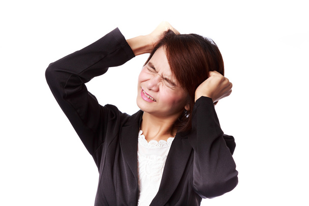 Asian business woman frustrated and stressed - Foto, Bild