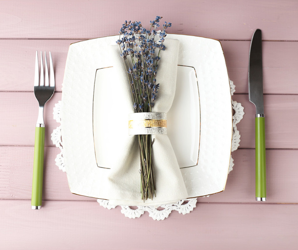 Dining table setting - Foto, afbeelding