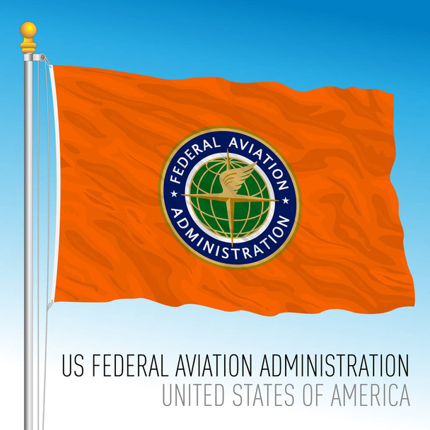 US Federal Aviation Administration flag, United States of America, vector illustration - Vector, Image