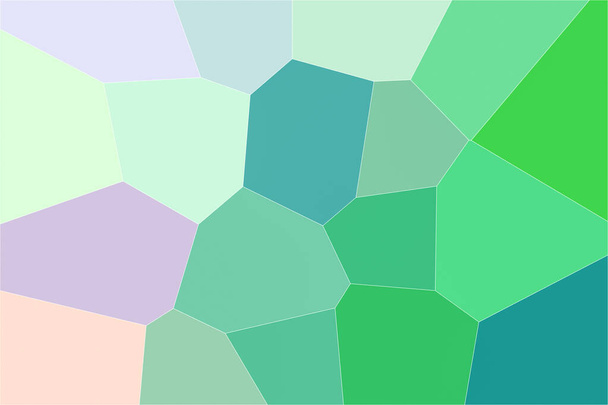 Большой фиолетовый и зеленый многоугольный вариант плитки - Фото, изображение