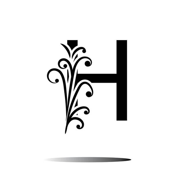 letter H logo illustration design template - Vector, Image