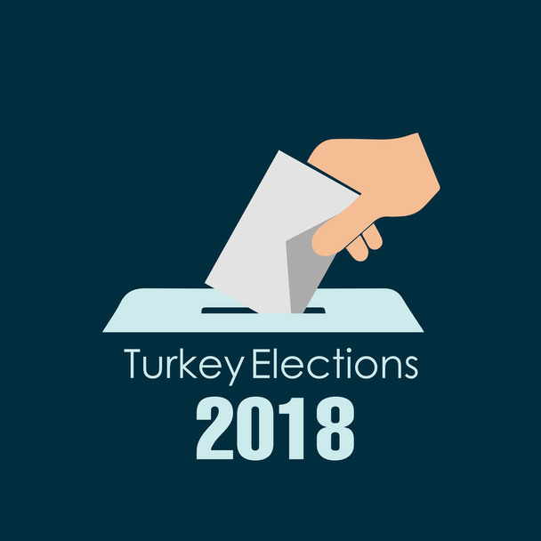 Wahlbox für die Türkei (Akp, Mhp, Chp, Bbp, Sp, iyi) - Vektor, Bild