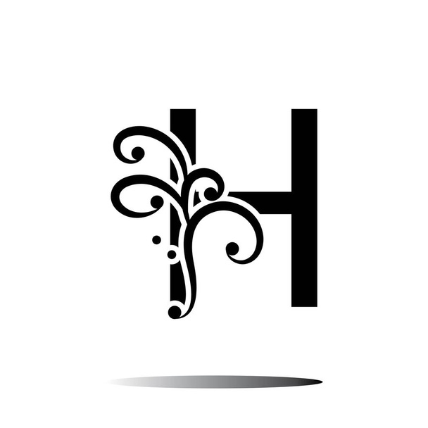 letter H logo illustration design template - Vector, Imagen