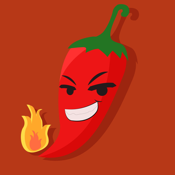 Hot chili pepper - Vektor, Bild