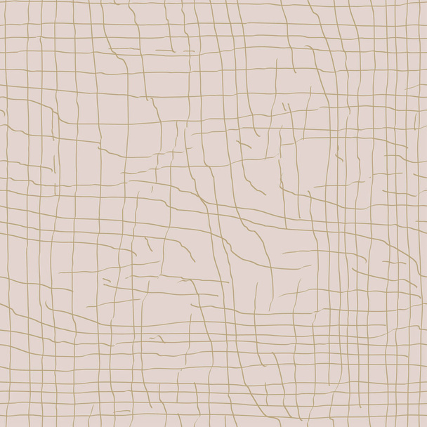 Textura de grão de madeira bege claro (marfim) com rachaduras. A estrutura da superfície do toco, seção final de madeira, padrão natural, com fendas. Vector fundo sem costura - Vetor, Imagem