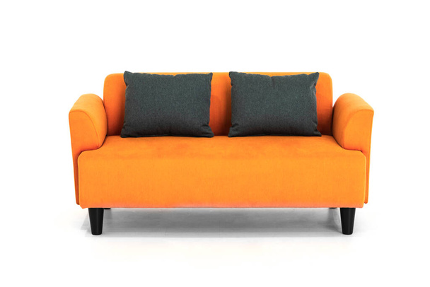 Scandinavian sofa white background modern design. - Photo, Image