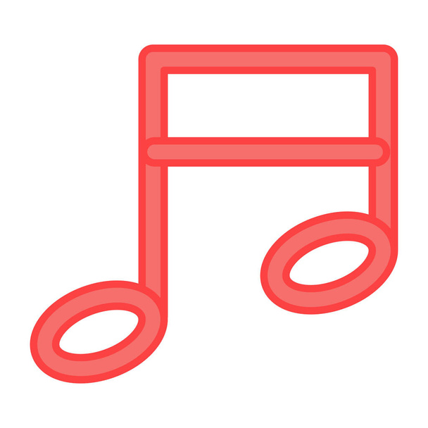 Дизайн иконы музыкальной ноты, вектор мелодии - Вектор,изображение