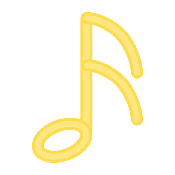 Иконка дизайна ноты музыки  - Вектор,изображение