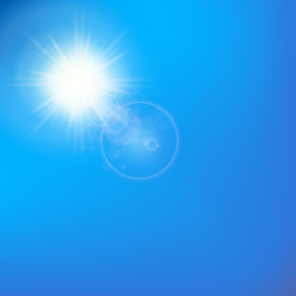 Sol con plantilla de destello de lente
 - Vector, imagen