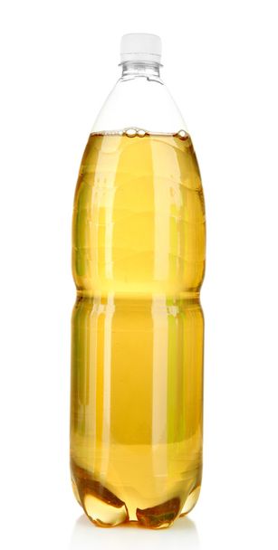 Bottle with tasty drink, isolated on white - Photo, image