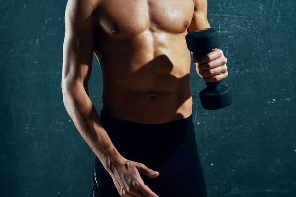 homme avec pompé abs séance d'entraînement exercice mode de vie - Photo, image