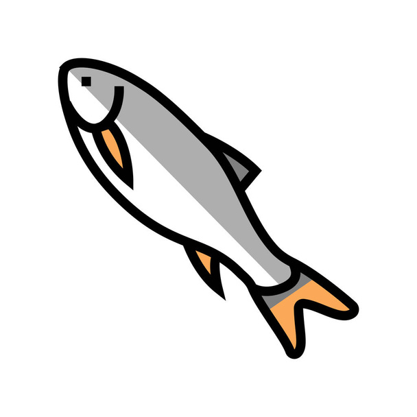 rohu rybí barva ikony vektorové ilustrace - Vektor, obrázek