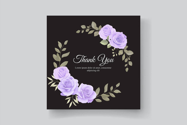 Σας ευχαριστώ σχεδιασμό καρτών σε ένα θέμα λουλούδι - Διάνυσμα, εικόνα