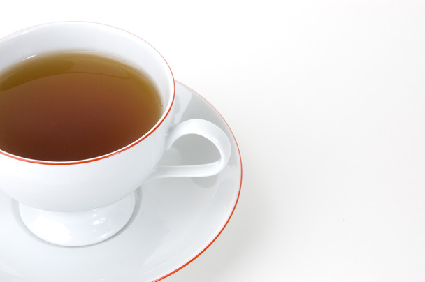 Чашка чая с блюдцем
 - Фото, изображение