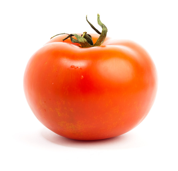 Beyaz bir arka plan üzerinde izole kırmızı domates - Fotoğraf, Görsel