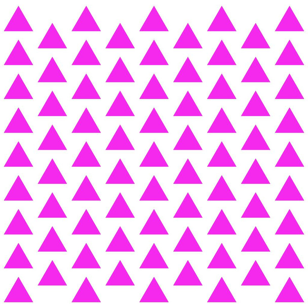 Fondo de patrón abstracto, formas de triángulo simétrico rosa, fondo blanco, ilustración 3D - Foto, imagen