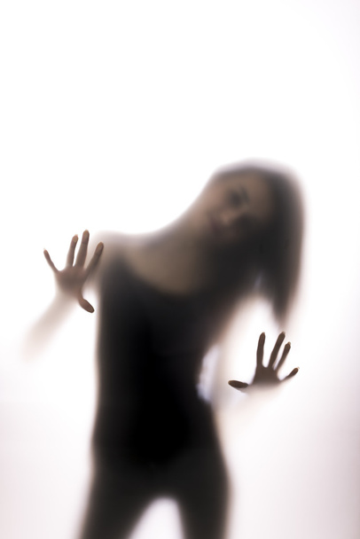 silhouet van de vrouw - Foto, afbeelding