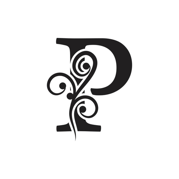 Letter P Бізнес корпоративна абстрактна єдність Векторний дизайн логотипу Темплас
 - Вектор, зображення