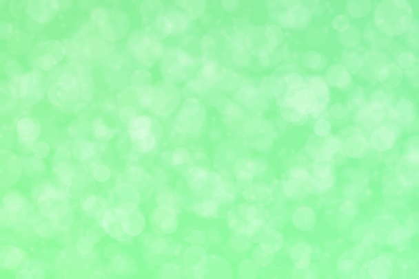 fondo desenfocado abstracto verde claro con forma de círculo manchas bokeh - Foto, Imagen