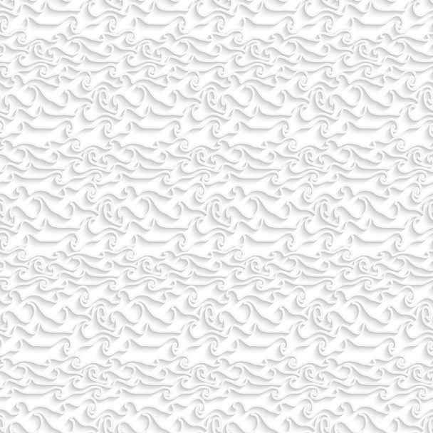 fehér ívelt vonalak zökkenőmentes minta - Vektor, kép