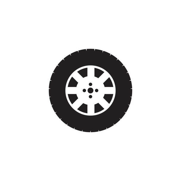 Modèle de conception d'illustration d'icône vectorielle de pneu - Vecteur, image