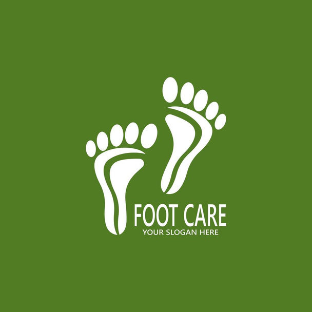 Foot care health icon and symbol vector - Vector, Image