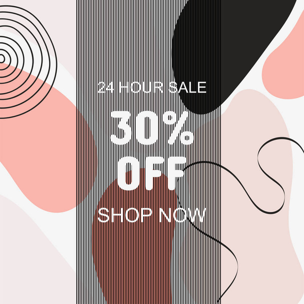 Abstract background. Modern design template in minimal style. Stylish cover for beauty presentation, branding design. Vector illustration - Διάνυσμα, εικόνα