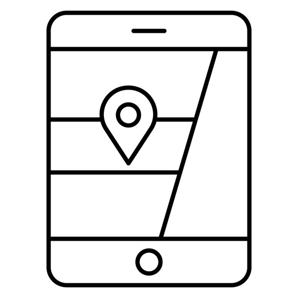 Carte mobile Isolée icône vectorielle qui peut facilement modifier ou modifier - Vecteur, image