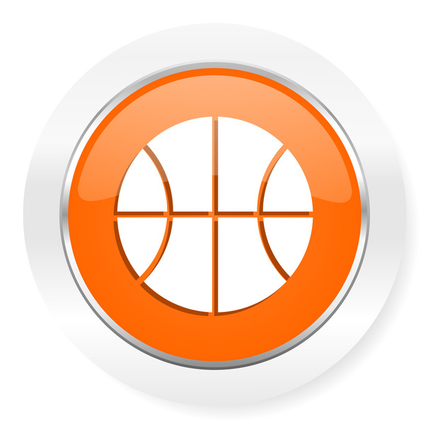 ball orange computer icon - Foto, Bild