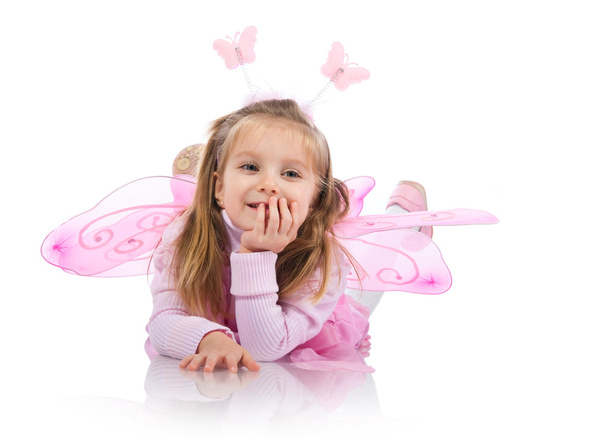Little girl in fairy costume - Фото, изображение