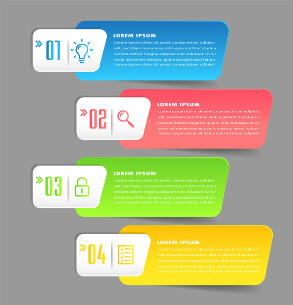 modern text box template, banner Infographics - Vektori, kuva