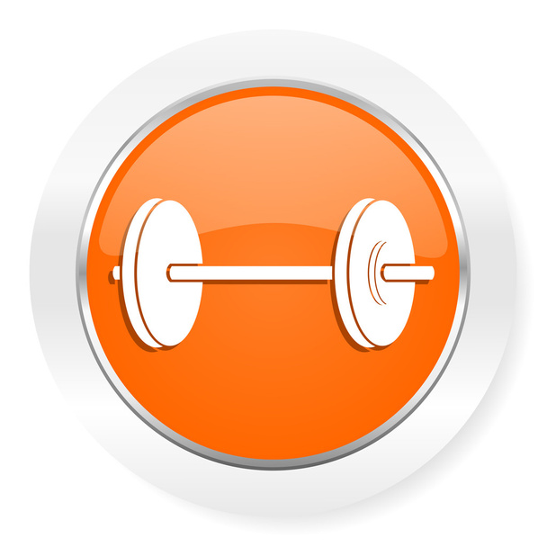 fitness orange computer icon - Fotoğraf, Görsel