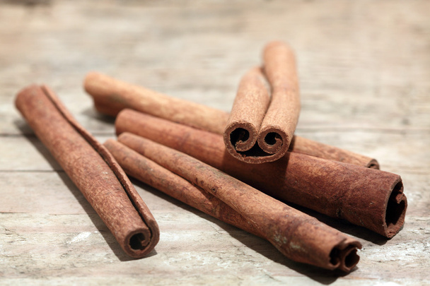 Close up of cinnamon sticks, shallow Dof - Photo, Image
