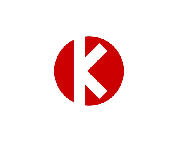 K és KK betűlogó tervezési vektor sablonja - Vektor, kép