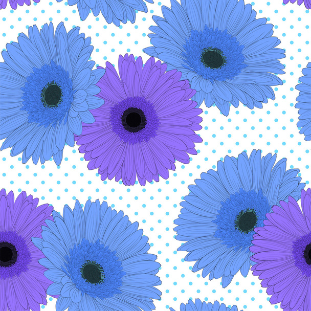 Beautiful background with gerbera flower . - Vector, Imagen